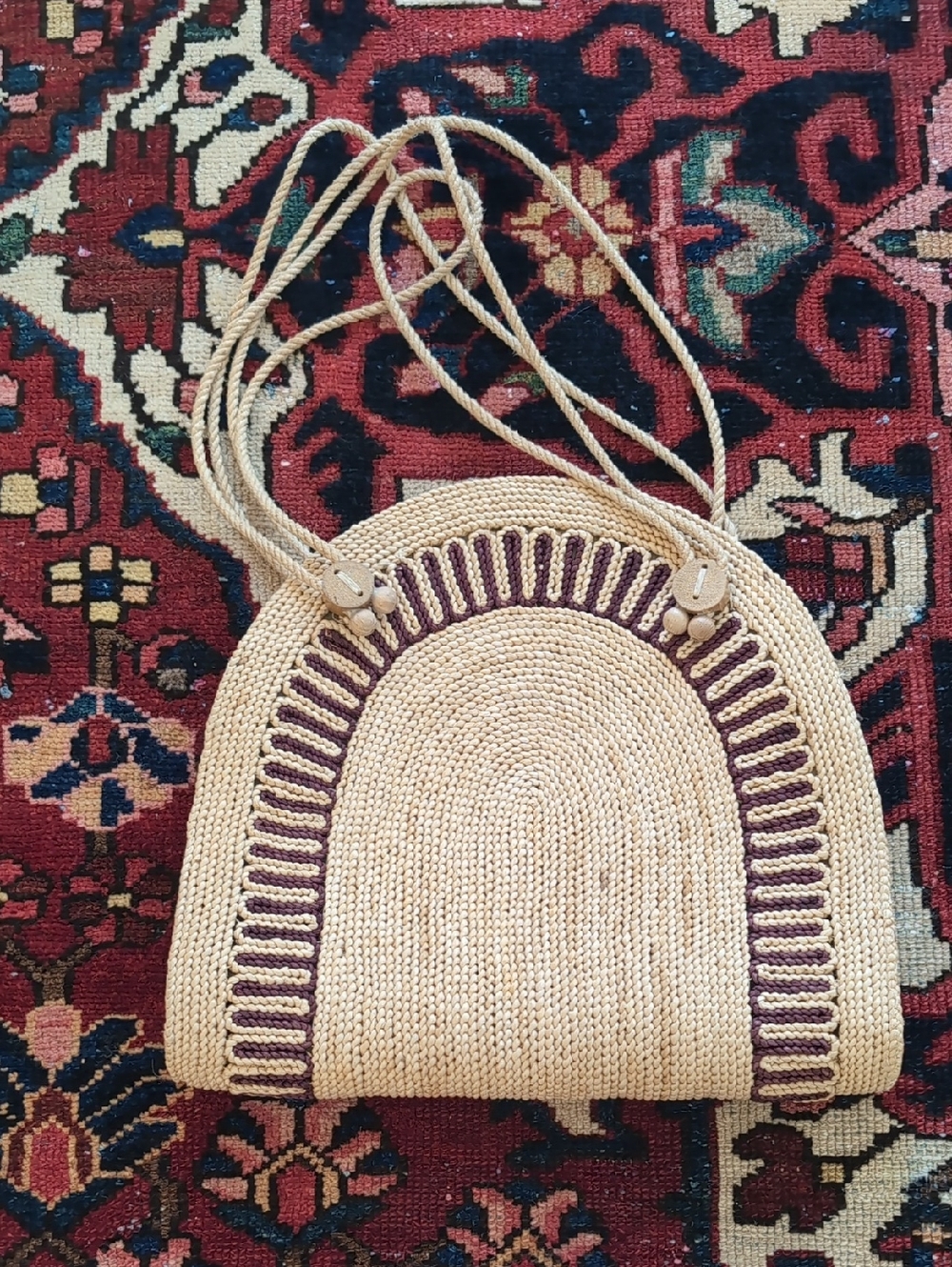 Vintage Italian Woven Bag